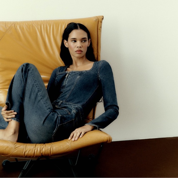 Zara DENIM TRF JUMPSUIT - Picture 15 of 16